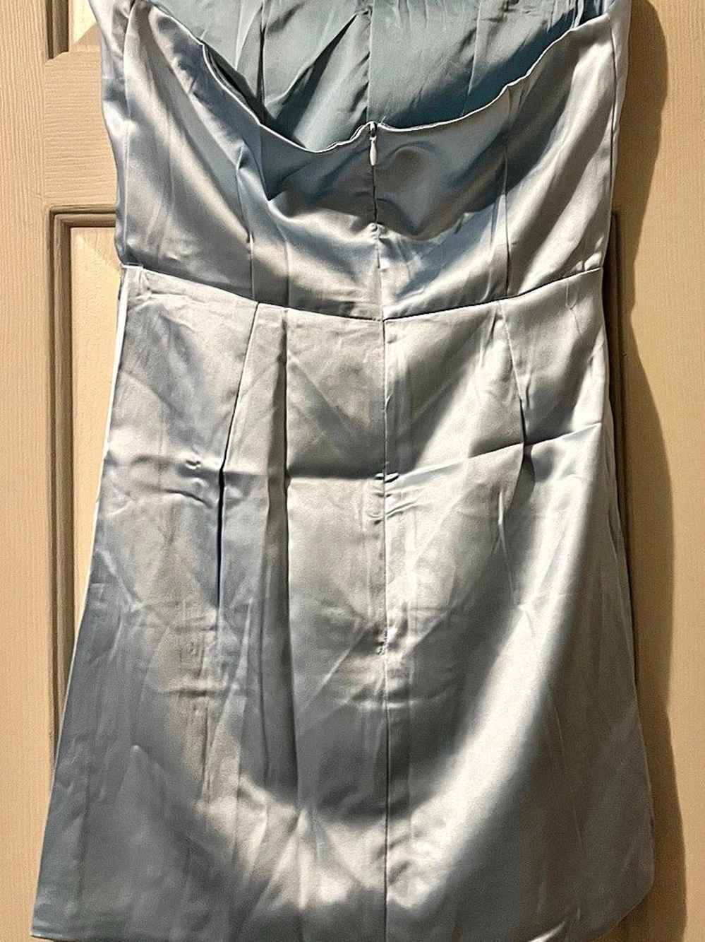 For Love Bell Satin Draped Mini Dress Size Small Like New